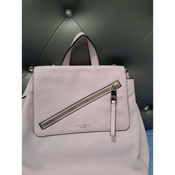 Henri Bendel  New York Womens Light baby Pink Leather Backpack Bag